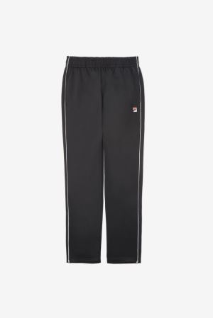 FILA Italia Track Pants Black / White,Womens Clothing | CA.EKDJIS809